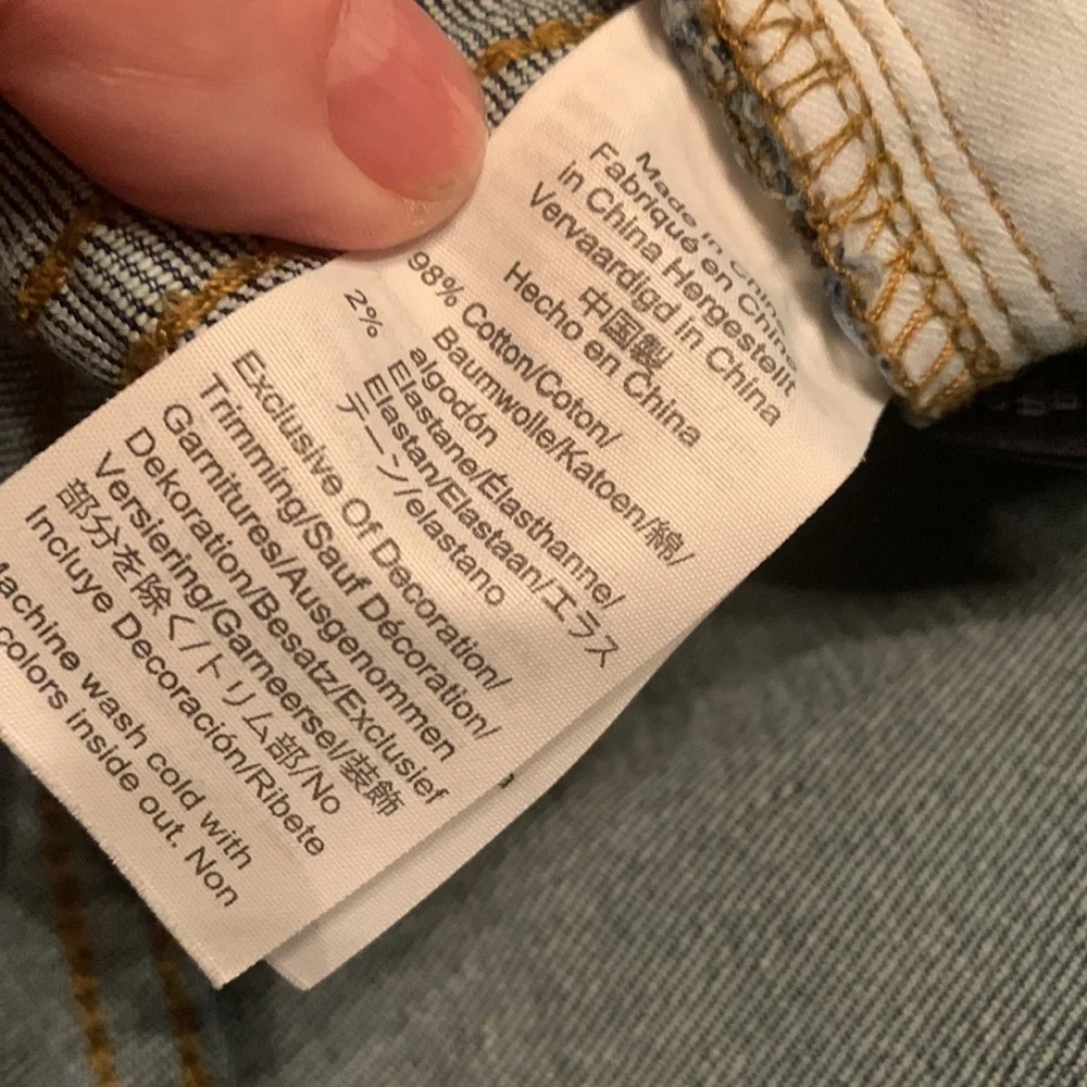 Madewell distressed raw
